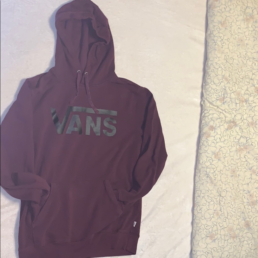 Maroon Vans Hoodie! size: medium